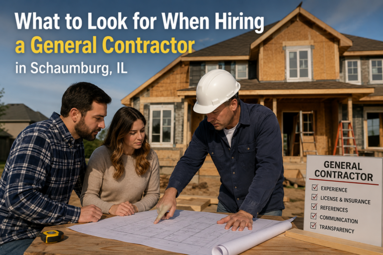 What to Look for When Hiring a General Contractor in Schaumburg, IL